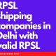 RPSL shipping companies in delhi