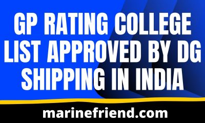 Gp rating college list approved by dg shipping in india