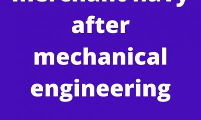 merchant navy after mechanical engineering