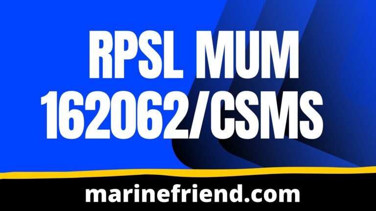 RPSL Mum 162062/CSMS SHIPPING SERVICES (OPC) PRIVATE LIMITED 1 RPSL Mum 162062