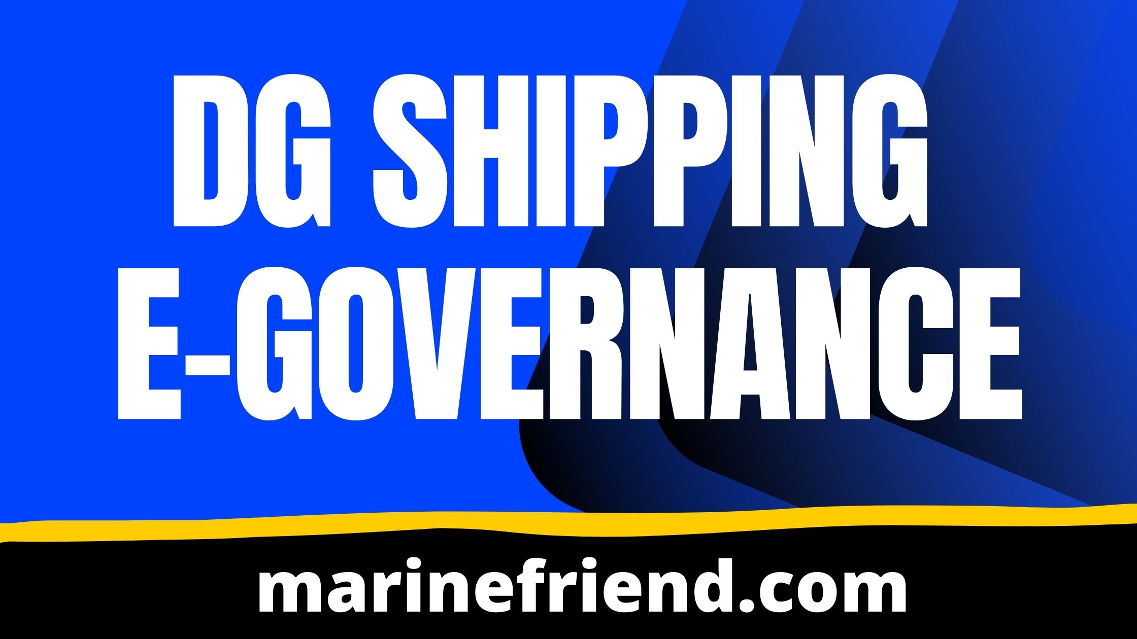 dg shipping e governance