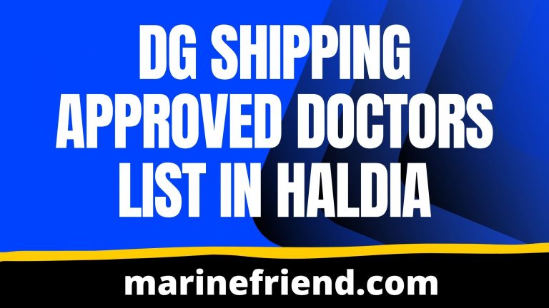 dg shipping approved doctors list in HALDIA