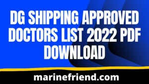 Dg shipping approved doctors list 2022 pdf download