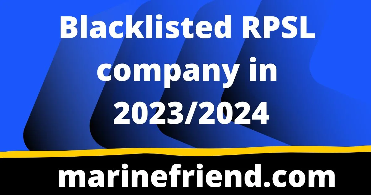 Blacklisted rpsl company 2023