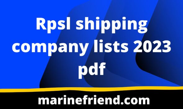 Rpsl shipping company lists