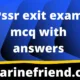 Pssr exit exam mcq with answers