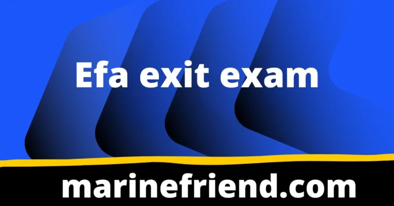 Efa exit exam