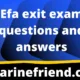 Efa exit exam questions and answers