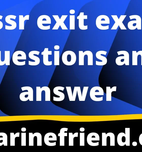 pssr exit exam questions and ans