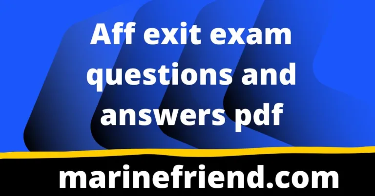 Aff exit exam questions and answers pdf-1 1 Aff exit exam questions and answers pdf