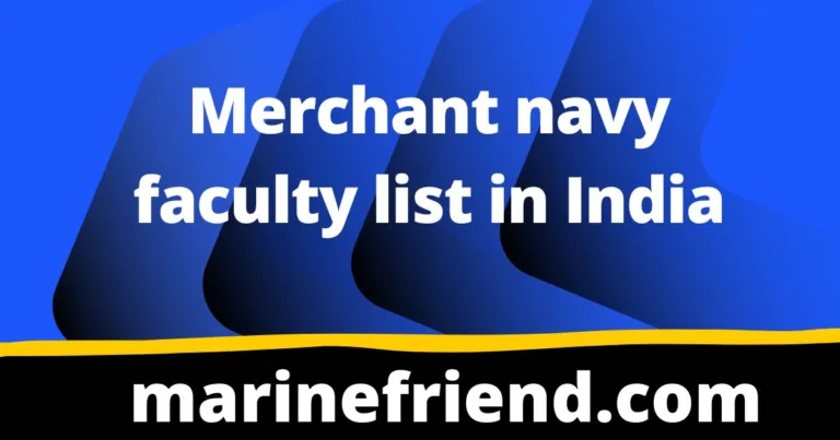 Merchant navy faculty list